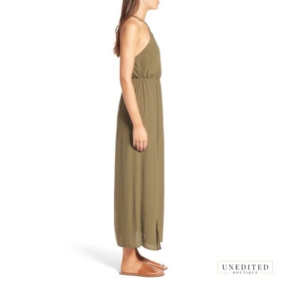 🆑 Palm Leaf Maxi Dress - Picture 3 of 6